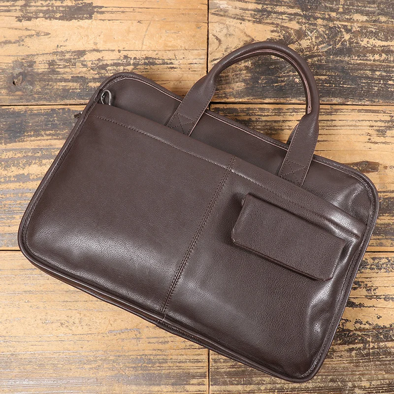 LUOKIR-Sac à Main de Luxe en Cuir group pour Homme, Étui à Bombes de Haute Qualité, Décontracté, Voyage, Affaires, Fichiers, Ordinateur, Bureau, Ordinateur Portable 16 Pouces