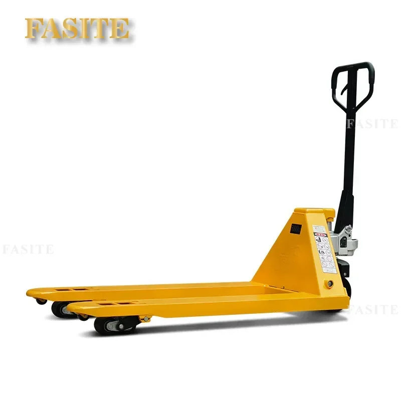 For 5 Ton Manual Pallet Truck Thickened Hydraulic Hand Jack Heavy Duty Land Crawler Extended Forklift Warehouse Logistics