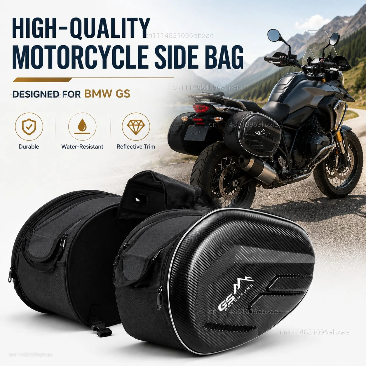 For BMW R 1200 GS LC R1200GS ADV Adventure 2PCS Motorcycle Pannier Bags Luggage Saddle Bags Side Storage Fork Travel Pouch Box