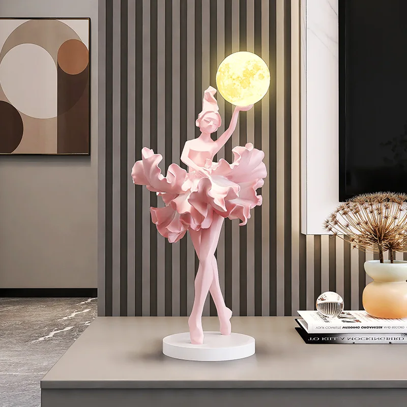 Premium simple abstract light luxury girl art ornament bedroom night light entrance wine cabinet desktop decoration