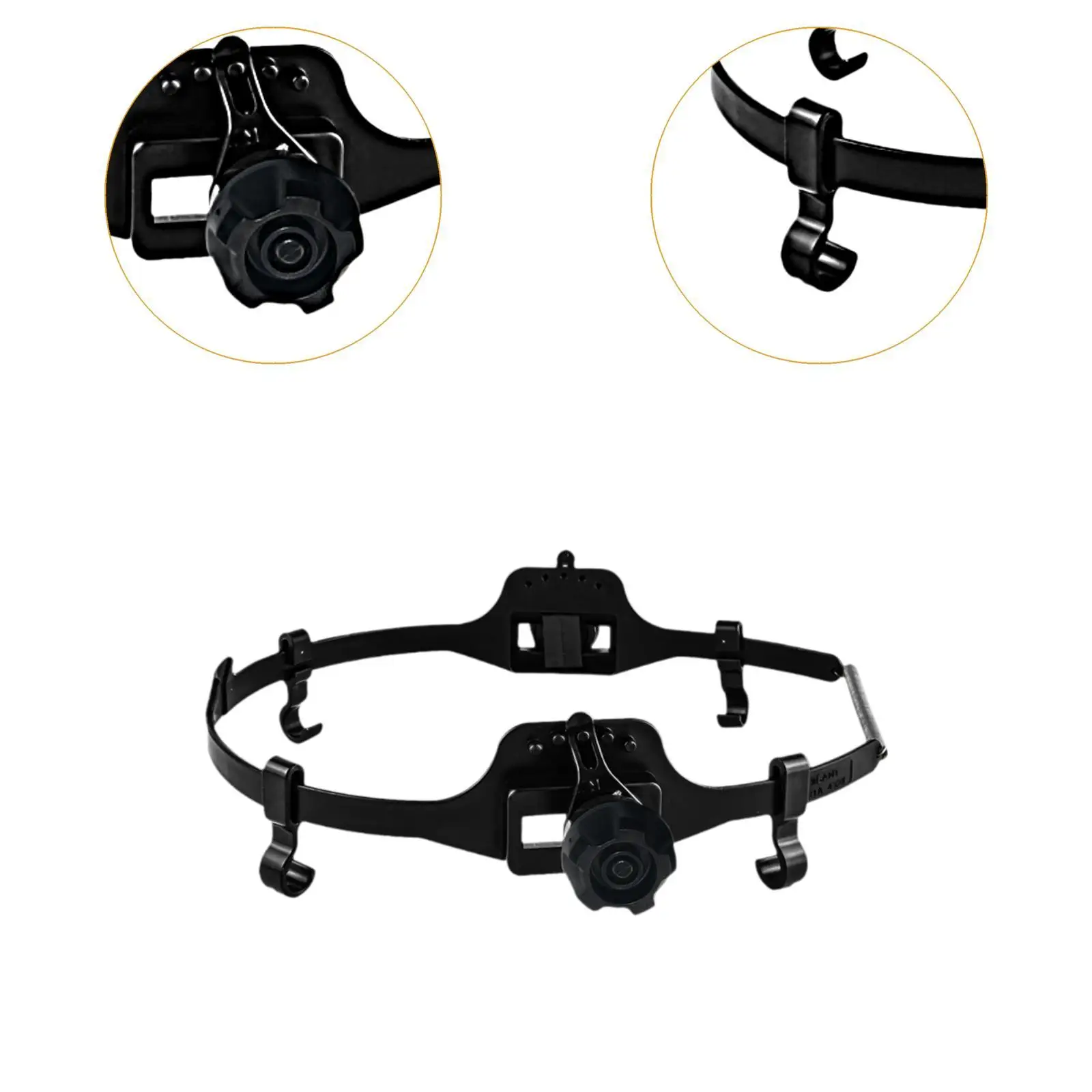 Adattatore per montaggio su cappuccio Sistema di montaggio per casco Speedyloop con 4 ganci per cappucci per saldatura Adattatore per cappello multifunzionale Adattatore per casco