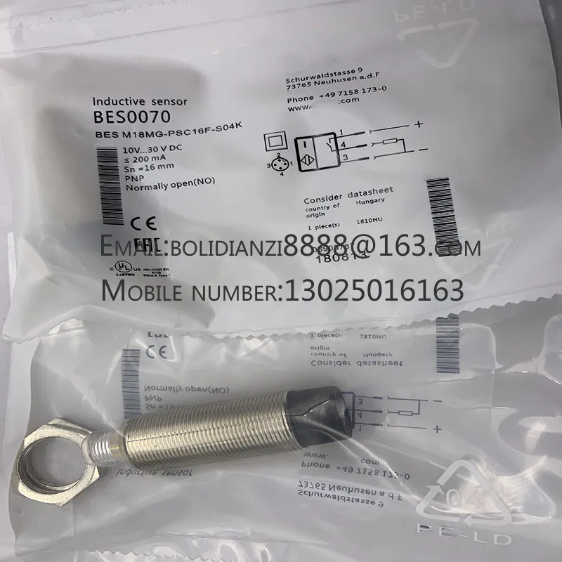 Novo Sensor de Proximidade, BES M18MG-POC16F-S04G