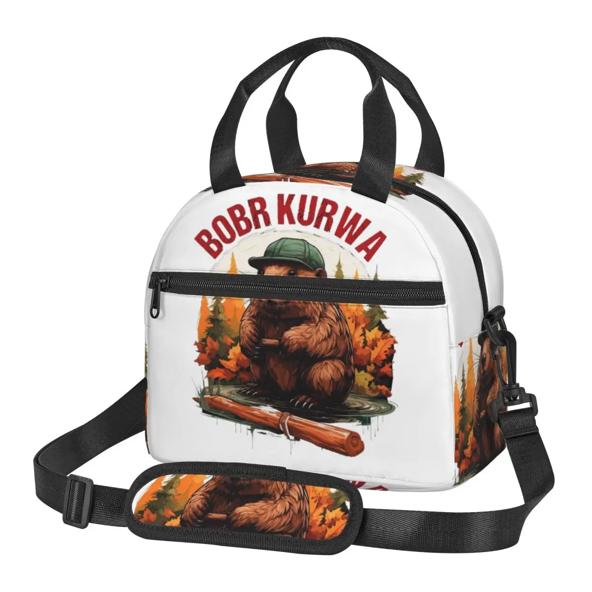 

Термосумка для обедов Bobr Kurwa Bober Beaver для женщин и детей, портативная термосумка для еды, термосумка-тоут
