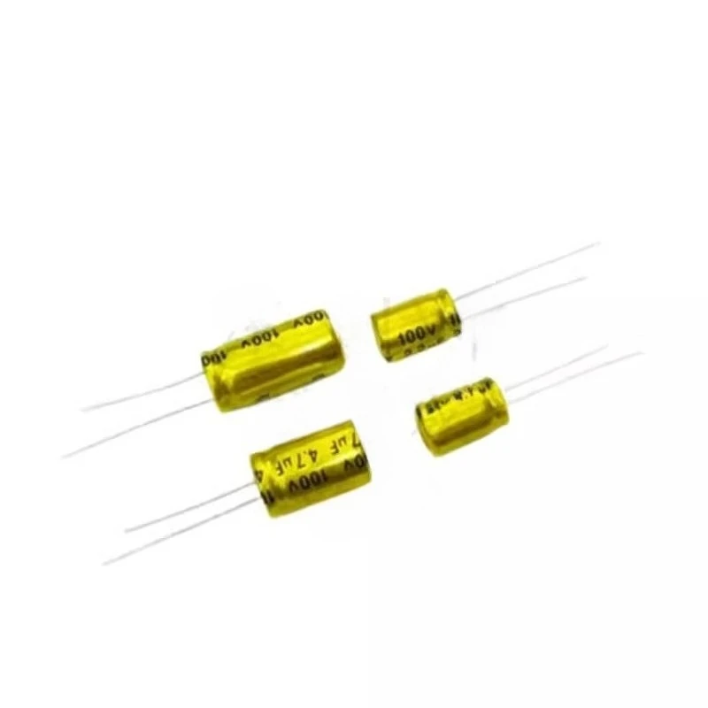 100pcs wuji fever audio tweeter frequency dividing capacitor for 100v10uf/2.2/3.3/4.7/6.8/15/47uf