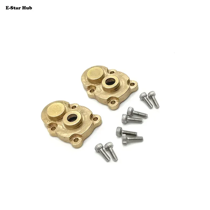 E-Star Hub Brass Outer Portal Housing Gear Cover for FMS FCX24 1/24 OP Accessories Metal Upgrade Parts Kit Rc Model Crawler Car