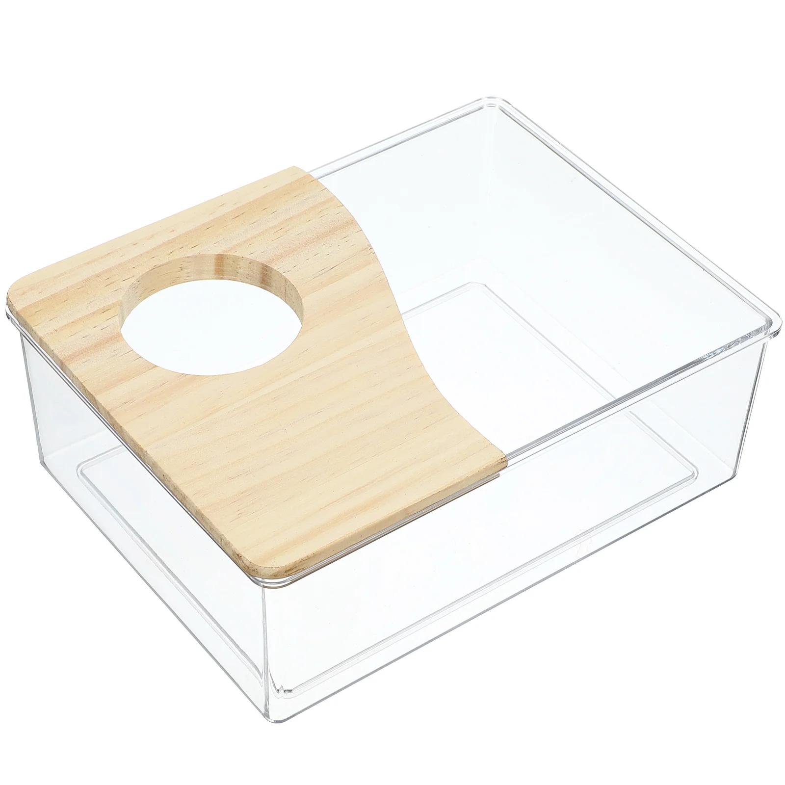 

1Pcs Sand Bath Box Transparent Acrylic Hamster Bathtub Small Pets Toilet Digging Sand Container Pet Bathing Basin