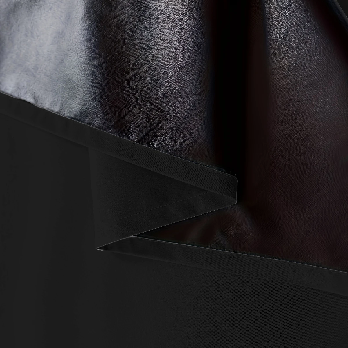 1 Piece of Simple Solid Color 100% Blackout Curtains, Rod Pocket Curtains, Lightweight, Washable, Suitable for All Seasons, Living Room, Bedroom, Office, Blackout Decoration view 4