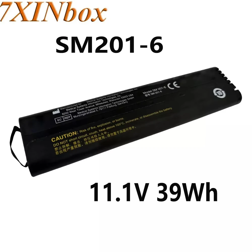 

7XINbox SM201-6 SM 201-6 11.1V 39Wh Original Battery For GE DASH 3000 4000 5000 B20 B30 B40 B20I B30I B40I Series