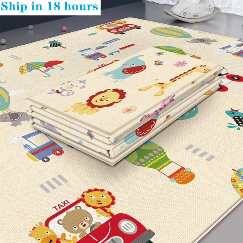 Baby Play Mat Foldable Children's Carpet Non-Toxic Educational in The Nursery Climbing Pad Kids Rug Activitys Games Toys 180*100