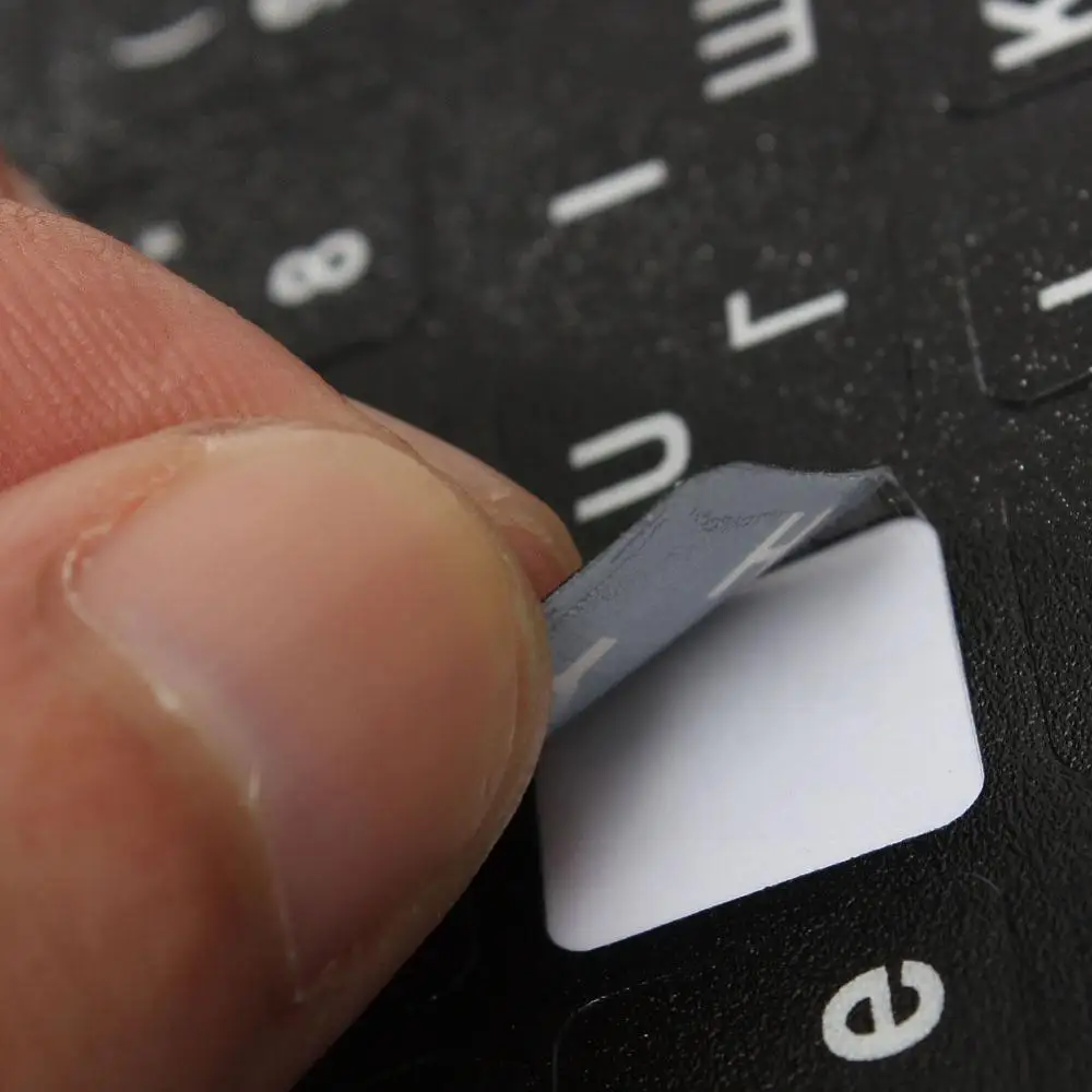 Stiker Tata Letak Keyboard Komputer Laptop Huruf Thailand Jepang Rusia Inggris