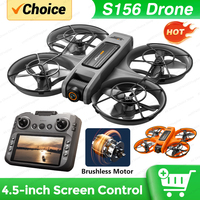 S156 Drone Professional 8K Camera with 5G WiFi FPV UAV 4.5inch Screen Remote Control Quadcopter Brushless Motor 2025 New RC Dron