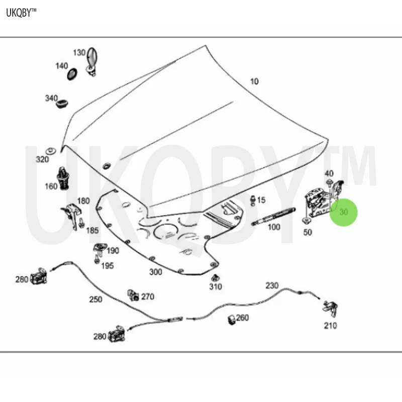 Ball bolt hinge A2138800100 A2138800000 A2138800228 A2138800128