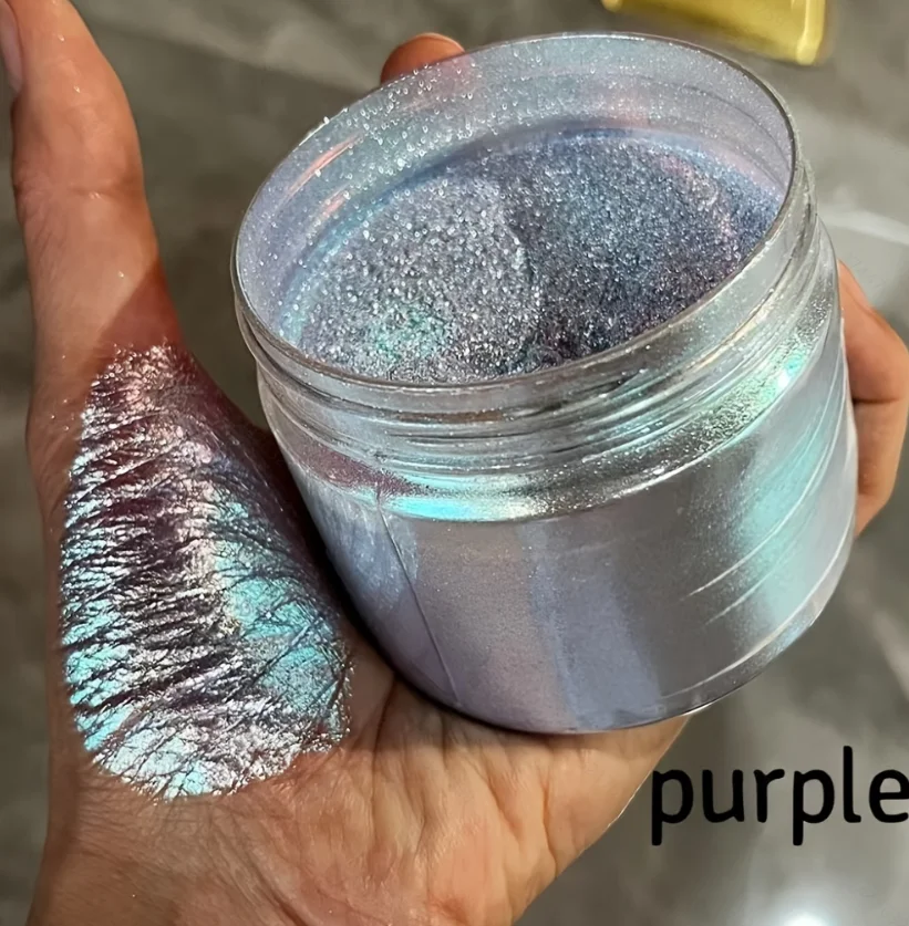 1g/Een doos gezichtsdecoratie verhelderende hoogtepunt glitter kameleon glitter oogschaduw voor dames, Pride Moon, muziekfestival