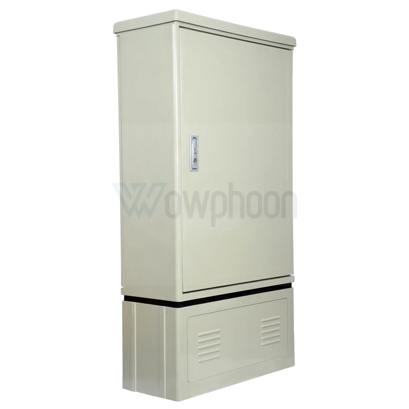 Fiber Optic Cabinet for Telecom Equipment, SMC Outdoor IP65, Customized, 288, 432 Core Cross Connect Cabinet