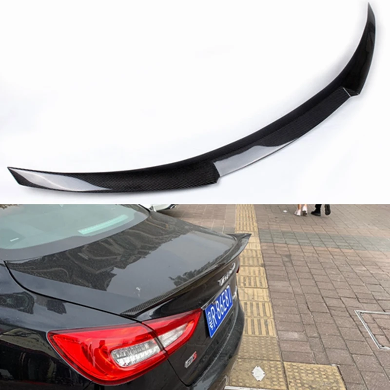 

For Maserati Quattroporte M4 Style Car Styling Carbon Fiber / FRP Rear Spoiler Trunk Wing 2013-2018