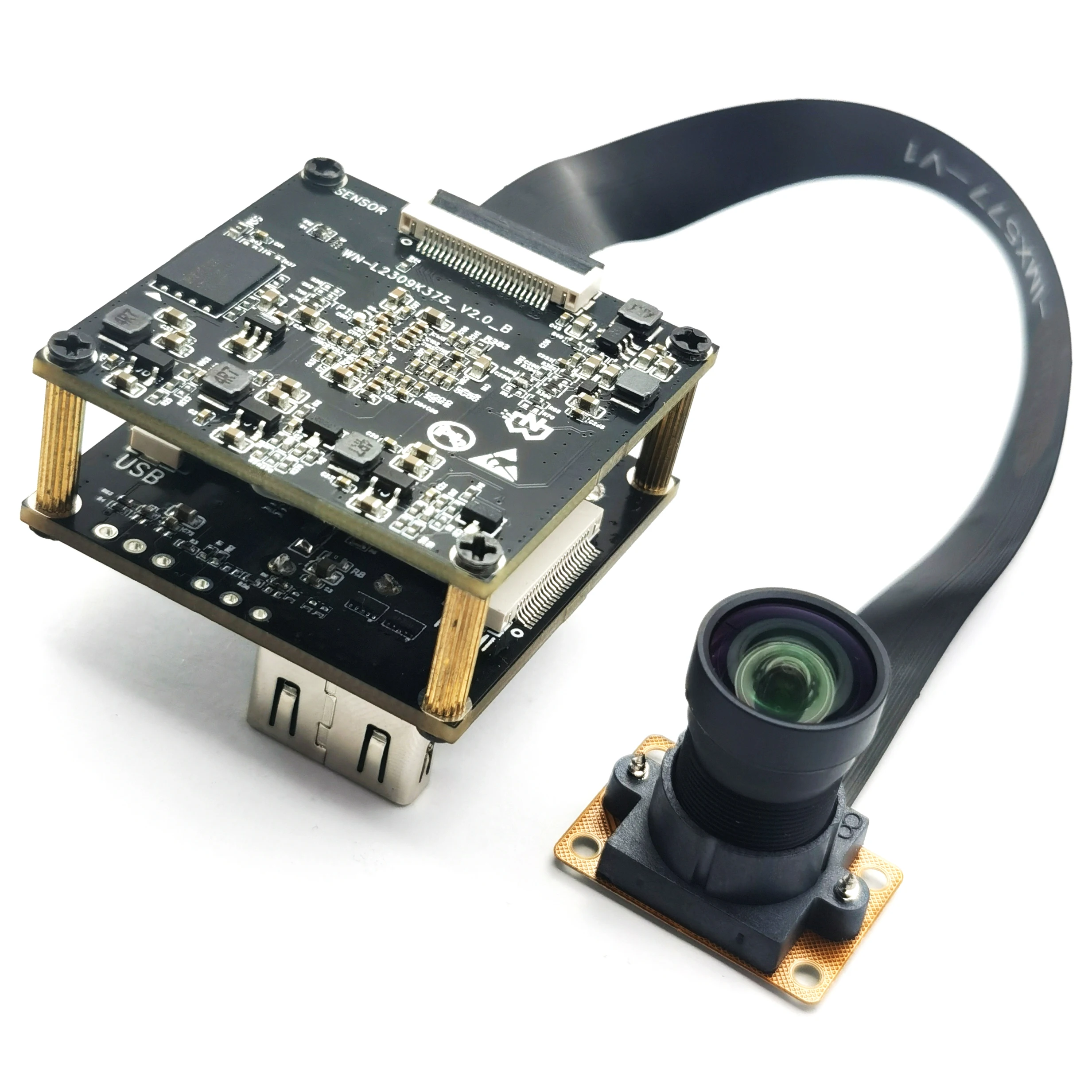 

12MP High Definition H.264 H.265 USB Camera Module No Distortion 100 Degree 4K 30FPS Camera