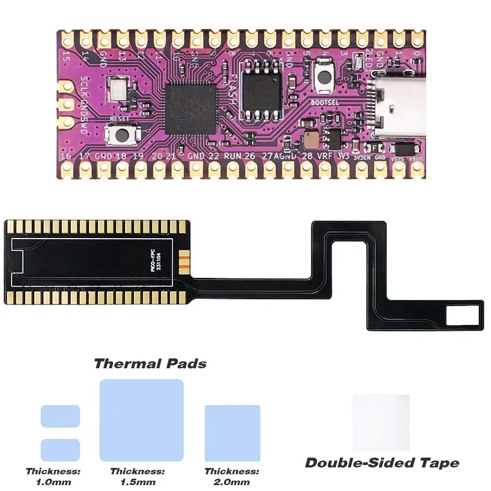 Accessories Repairing Gamecube Picoboot Flex Universal DIY Microcontroller Board Spare Parts Picoboot Kit for Raspberry Pi/NGC