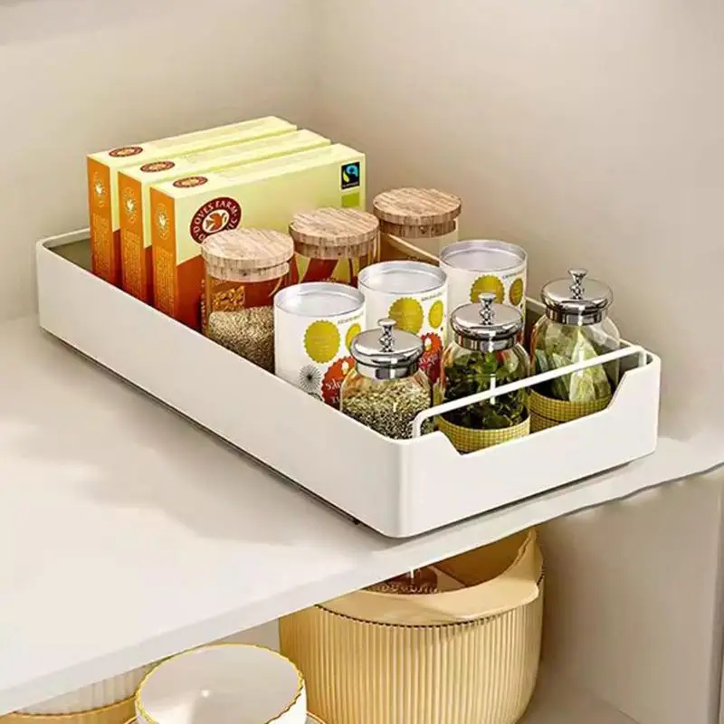 Expandable Under Sink Organizer Quiet Sliding Telescopic Drawer Stainless Steel Stable And Durable Pull-out Organizers Slide Out