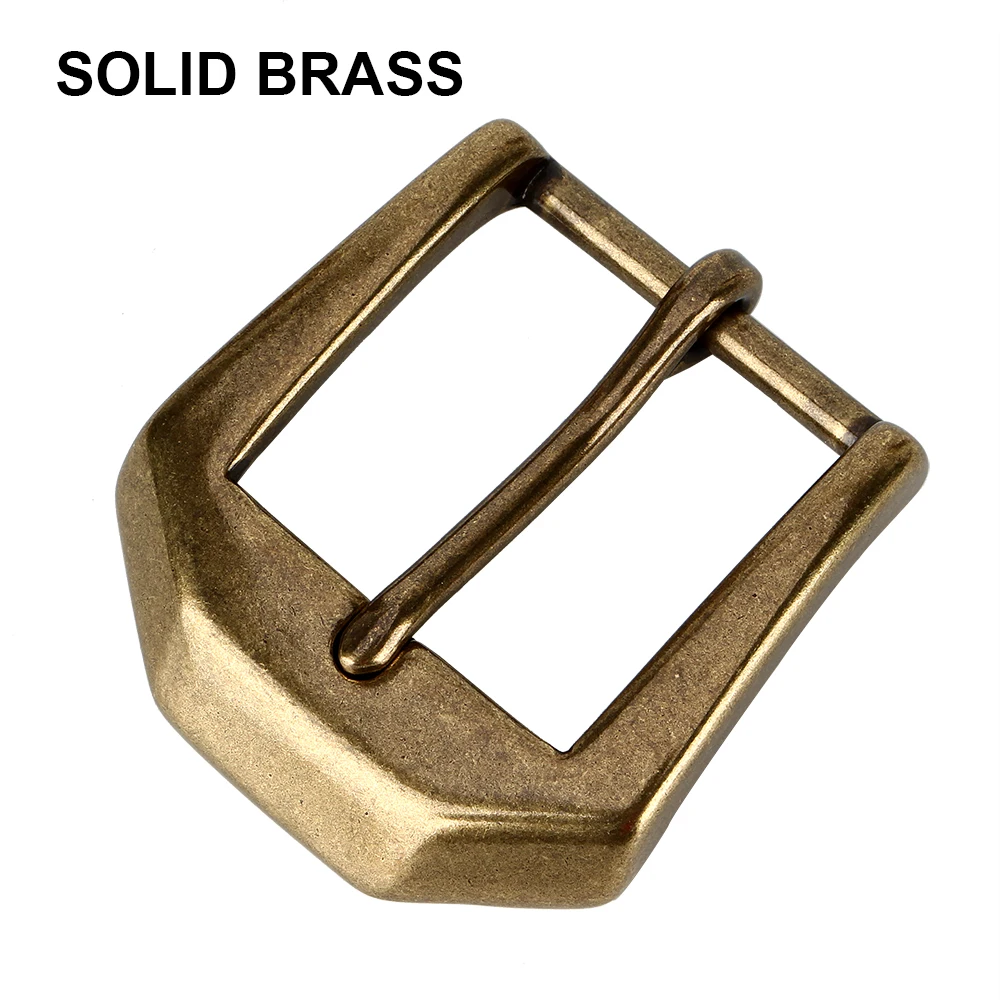Heavy Solid Brass Belt Buckle For Men Belt Vintage Antique Brass Belt Buckle 40mm Leather Craft Diy Retro Cowboy Buckle Belt Men