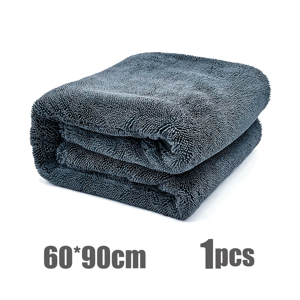 AUTOBRIGHT Microfiber 1300gsm 60*90cm 36*24inch Een veeg drogen Handdoek Auto Washandje Dikker zachte Professionele Auto Schoonmaken Tool
