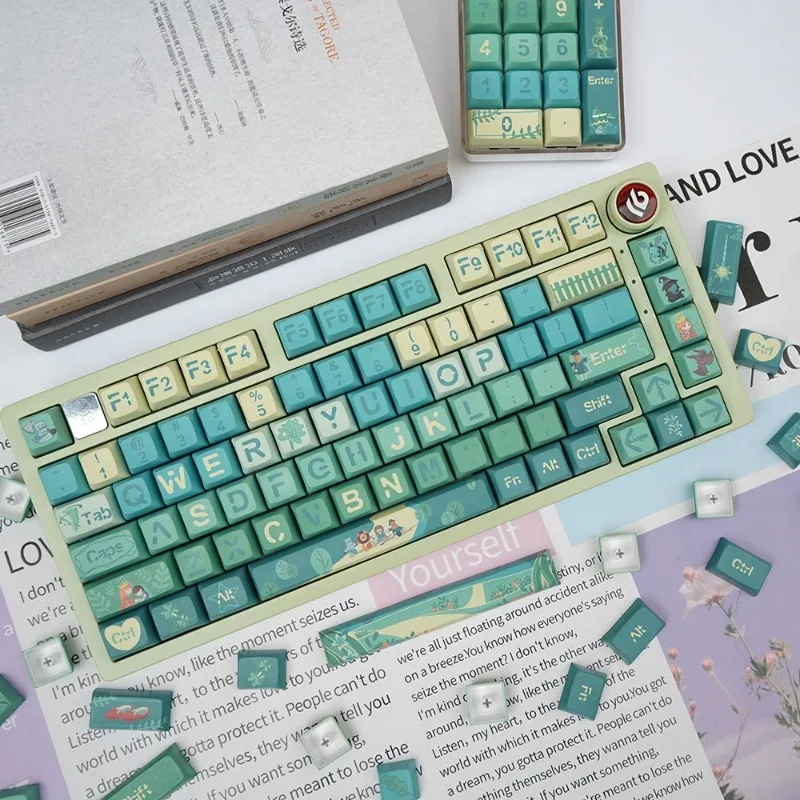 

127-key PBT Keycaps XDA Height Wizard of Oz Theme Sublimation Process Is Suitable for Cross-core Mechanical Keyboard