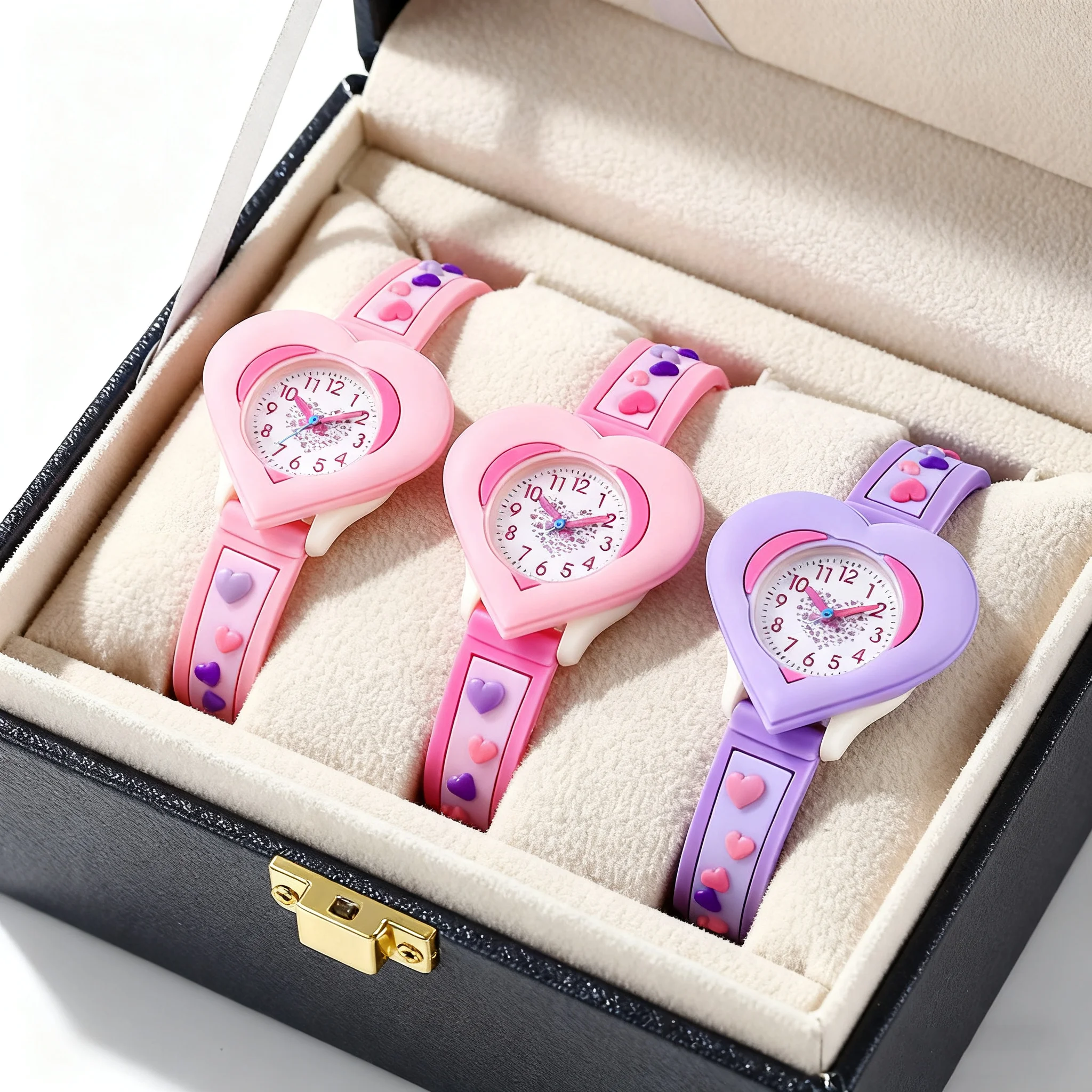 سيتم تضيء مجموعة الساعات العصرية لساعة الكوارتز ثلاثية الأبعاد المصنوعة من السيليكون لعناية معصمك مناسبة كهدية بدون صندوق