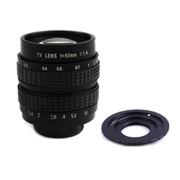 Fujian 50mm F1.4 CCTV Movie Lens +C Mount to Micro 4/3 C-M4/3 for Olympus Panasonic EPL5 EPM3 EPL7 OM-D