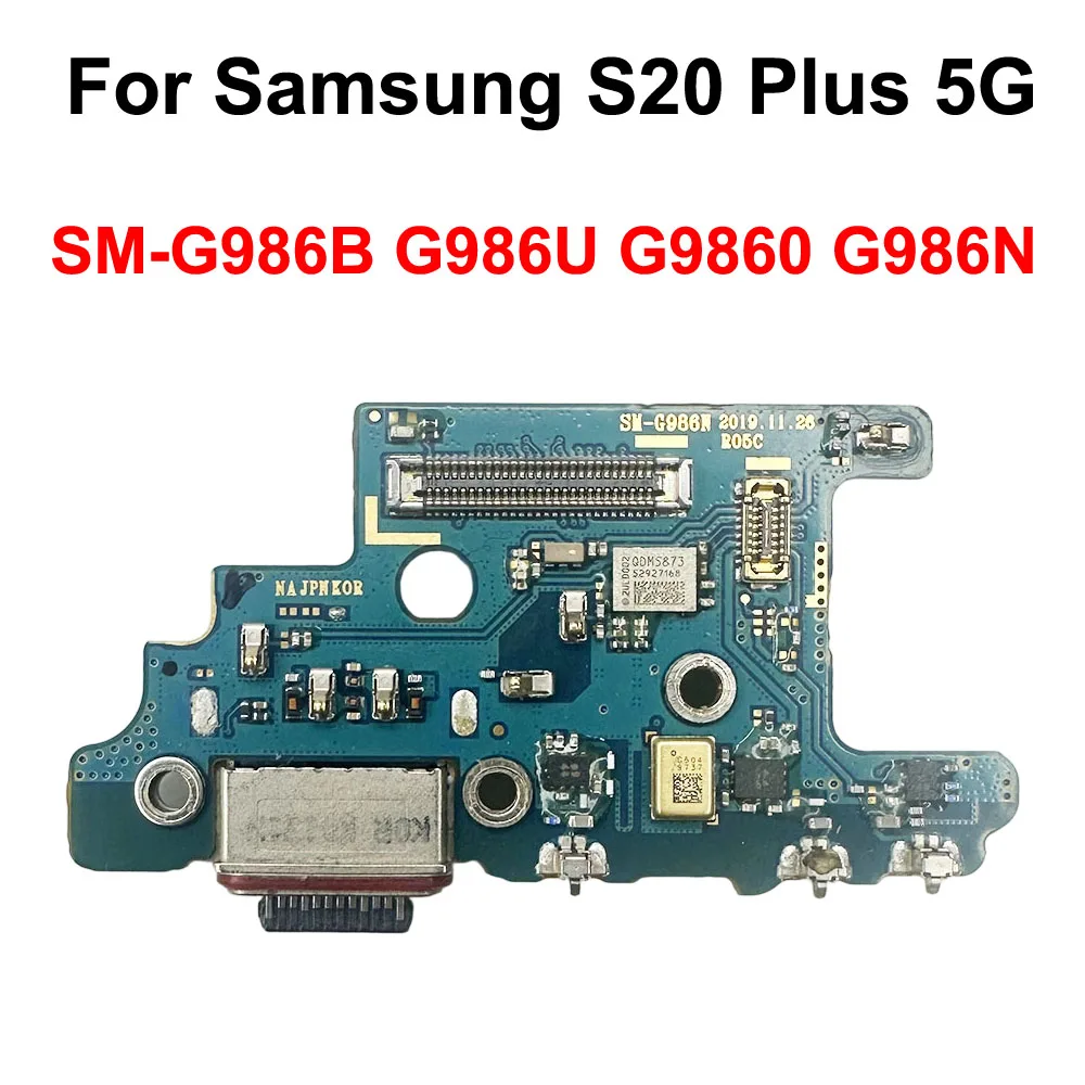 GEFENSI For Samsung Galaxy S20 Plus 5G G986B G986U G9860 G986N USB Charging Connector Board Charger Dock Port Mic Tail Plug Flex