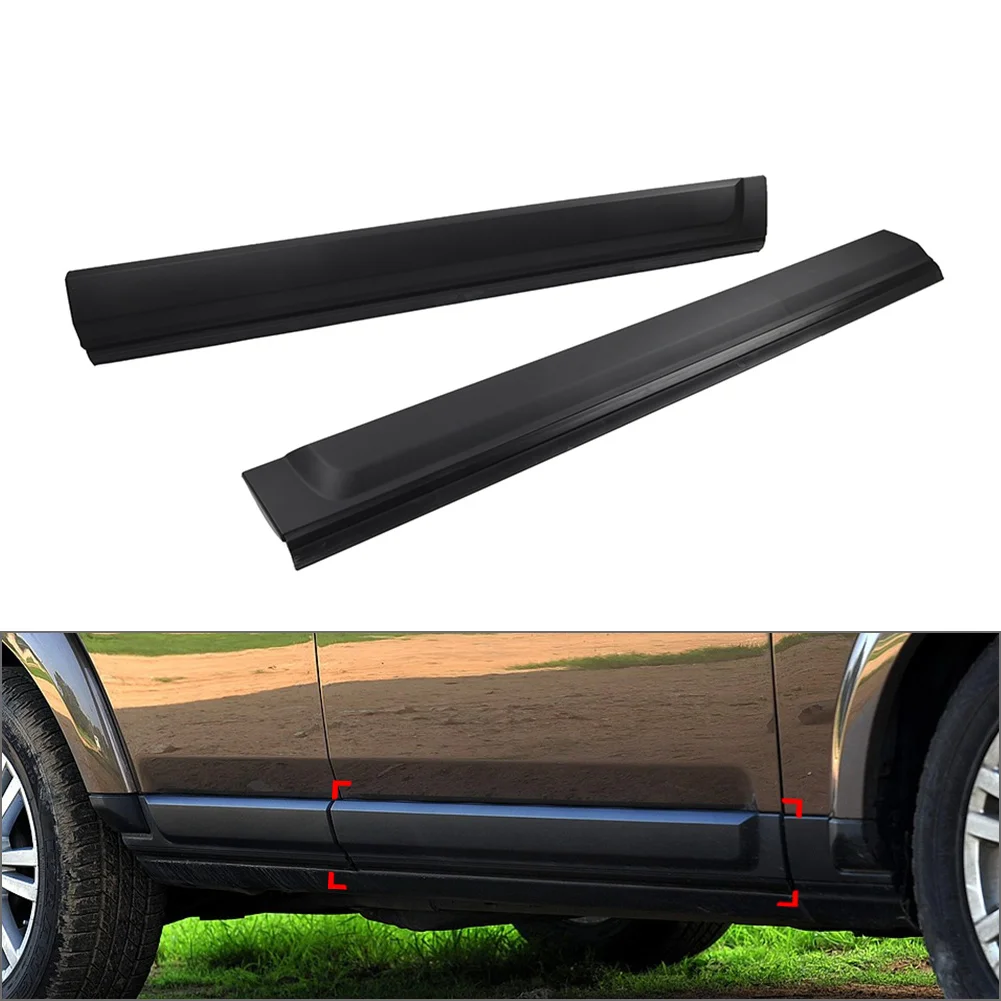 Car Front Door Body Molding Trim Inlaid Strip Cover Black For Land Rover LR3 LR4 Discovery 3 4 DGP000134PCL DGP000124PCL