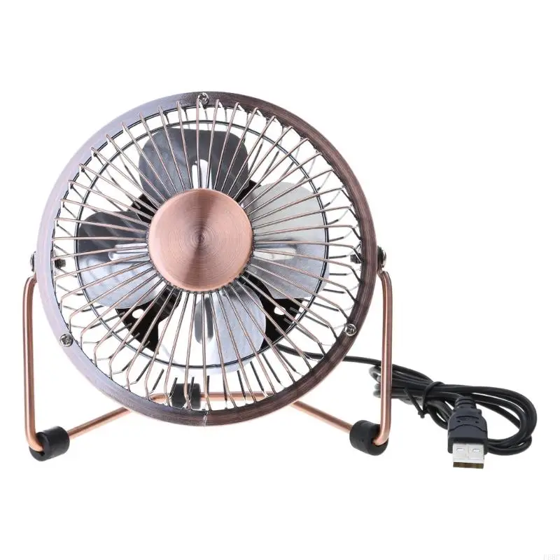F68C 4/6inch USB Desk Fan Table Table Table Fan قابل للتعديل 360 درجة قابلة للتدوير