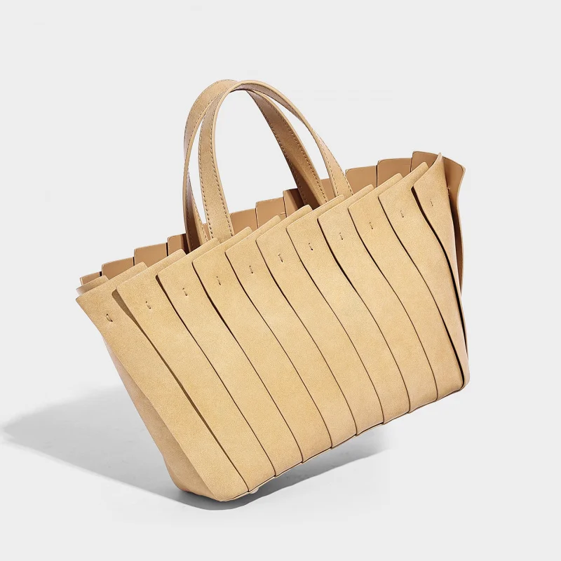 2026Spring and summer women's bag, fashionable hand-stitched basket bag, multi-color shoulder bag, handbag, crossbody bag