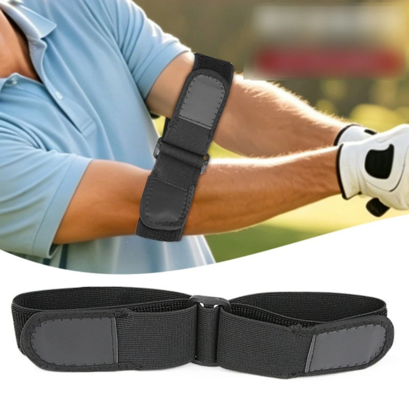 Golf Swing Arm Band Reinforced Golf Arm Training Band Posture Support Strap Long-Lasting Sports Gear Secure Fit for Golfers