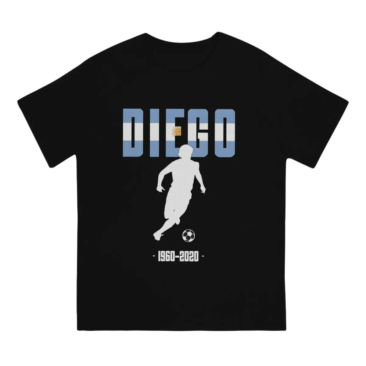 1960-2020 T-Shirt Men Diego Maradona Funny 100% Cotton Tees Crew Neck Short Sleeve T Shirts New Arrival Clothes