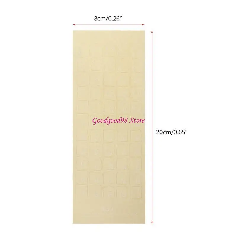 Universal Russian Keyboard Stickers Replacement for Notebook Desktop Laptops W8EC