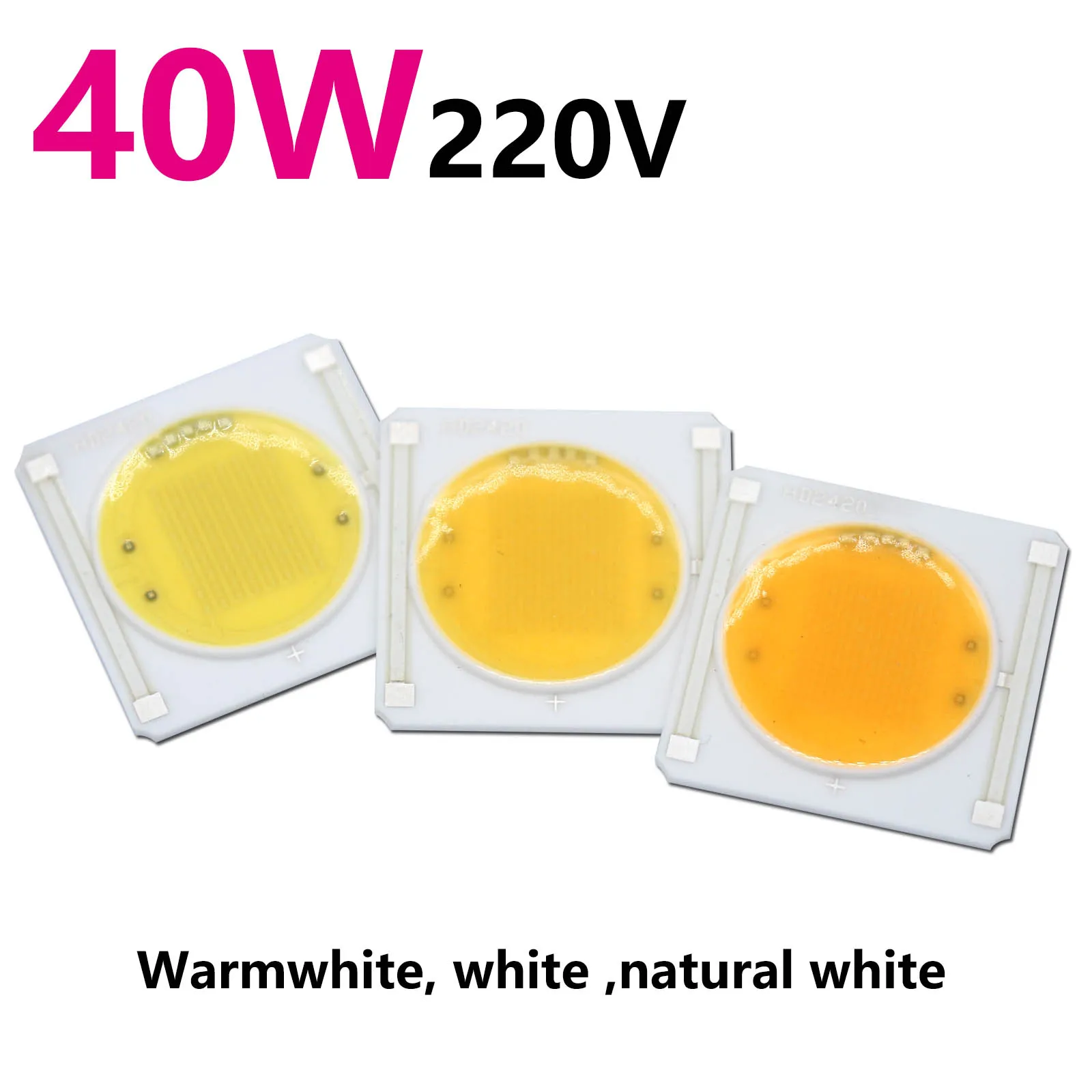 led cob Ceramic chips 220v 40W power led 12W 15W 20W 30W no need driver DIY For led lamp LED Spotlight bulb white led module