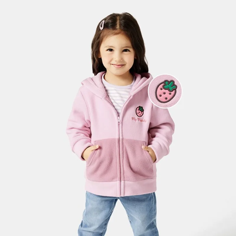 Cosplay My Melody Children's Zipper Plush Hoodie Cartoon Top Jacket Boys and Girls Spring and Autumn Student Fashion Street Wear