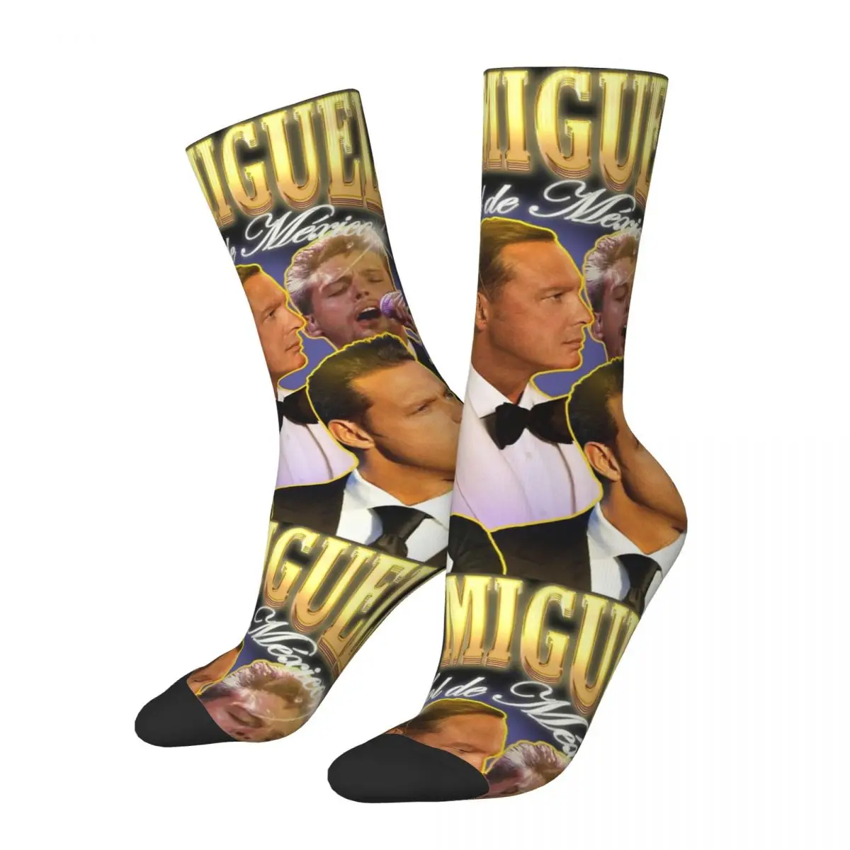 Luis Miguel Tour 2024 Mexican Singer Stockings Couple El Sol De Mexico Socks Quality Modern Socks Spring Running Anti Skid Socks