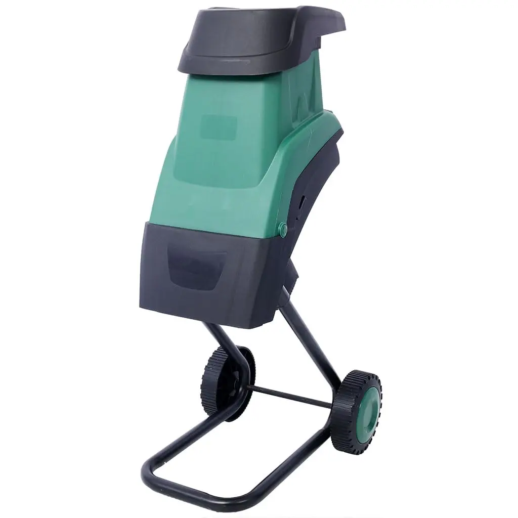 Electric Wood Chipper, 2600W Garden Chipper Shredder with 60L Collection Bag, 45mm Cutting Capacity Yard Waste Mulcher