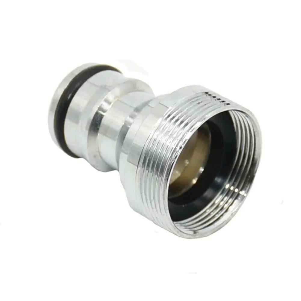 Hose Adapter Connector Thread Quick Connect Brass Coupling for Garden Hose 2pcs for m22 Internal & for m24 External Thread
