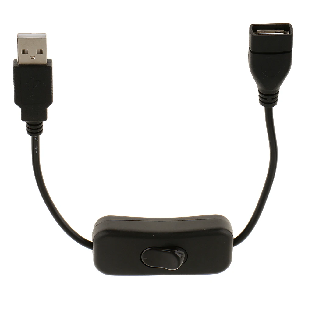 USB Male to Female Switch Cable Plug and Play Durable Plastic Power Extensor for USB Powered Devices