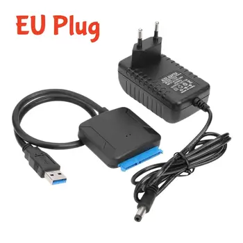 Kabel USB 3.0 na SATA, adaptér SATA III pro pevný disk 2,5 10 nejlepší prodej adaptér SATA USB s napájecím zdrojem - №2
