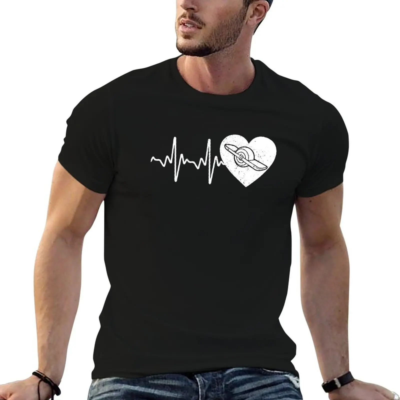 Onewheel in my heart - funny onewheel T-Shirt vintage t shirts cotton man t-shirts men tshirt