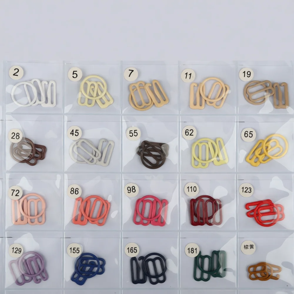 High Quality Alloy Bra Strap Adjuster Clips Coated Lingerie Hardware Components Sewing Accessory For Underwear Craft
