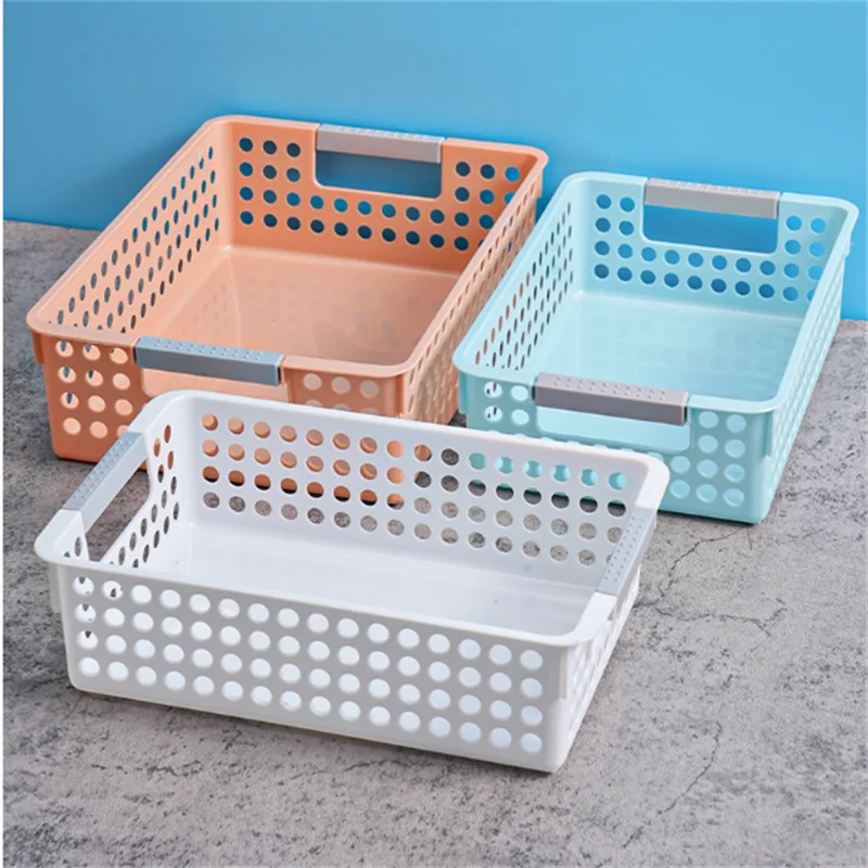 Storage basket desktop small basket stationery toys snacks storage hospital kindergarten plastic storage basket