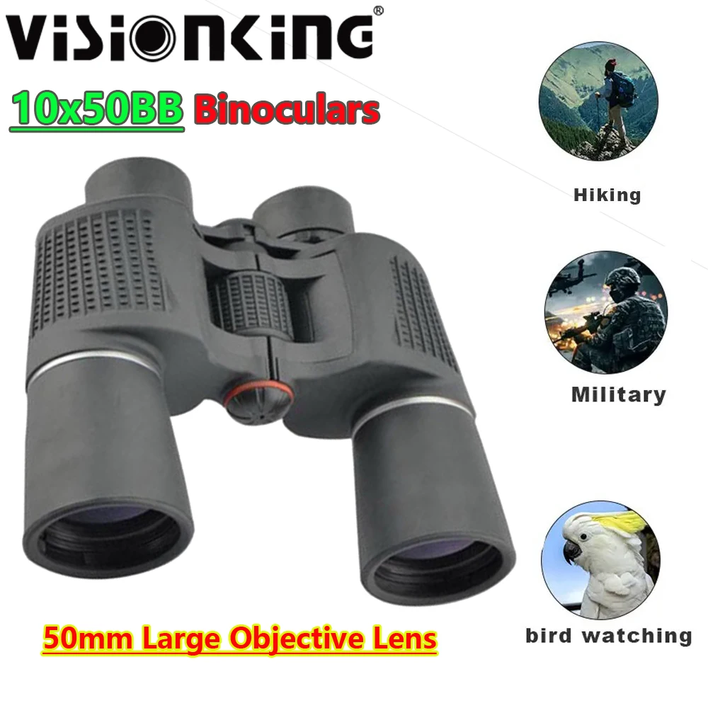 

Visionking Porro Prism 10x50 HD Telescope Long Range Professional FMC Prismaticos BAK4 Birdwatching Camping Tourism Binoculars