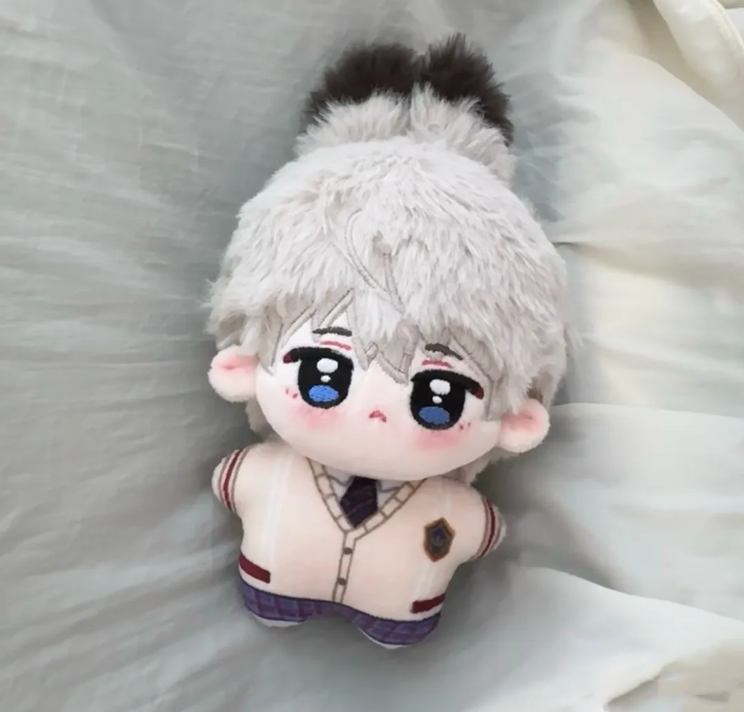 

10cm Mini Love And Deepspace Bunny Ears dress up Xavier Shen XingHui Idol Cotton Doll Anime Plush Star Dolls Stuffed Figure Toys