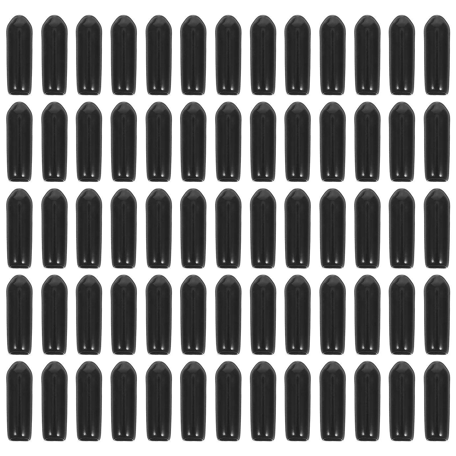 

250pcs Black Pegboard Hook Protection Caps 4Mm Inner Diameter Safety End Tube End Cover Covers For Home Office Workshop