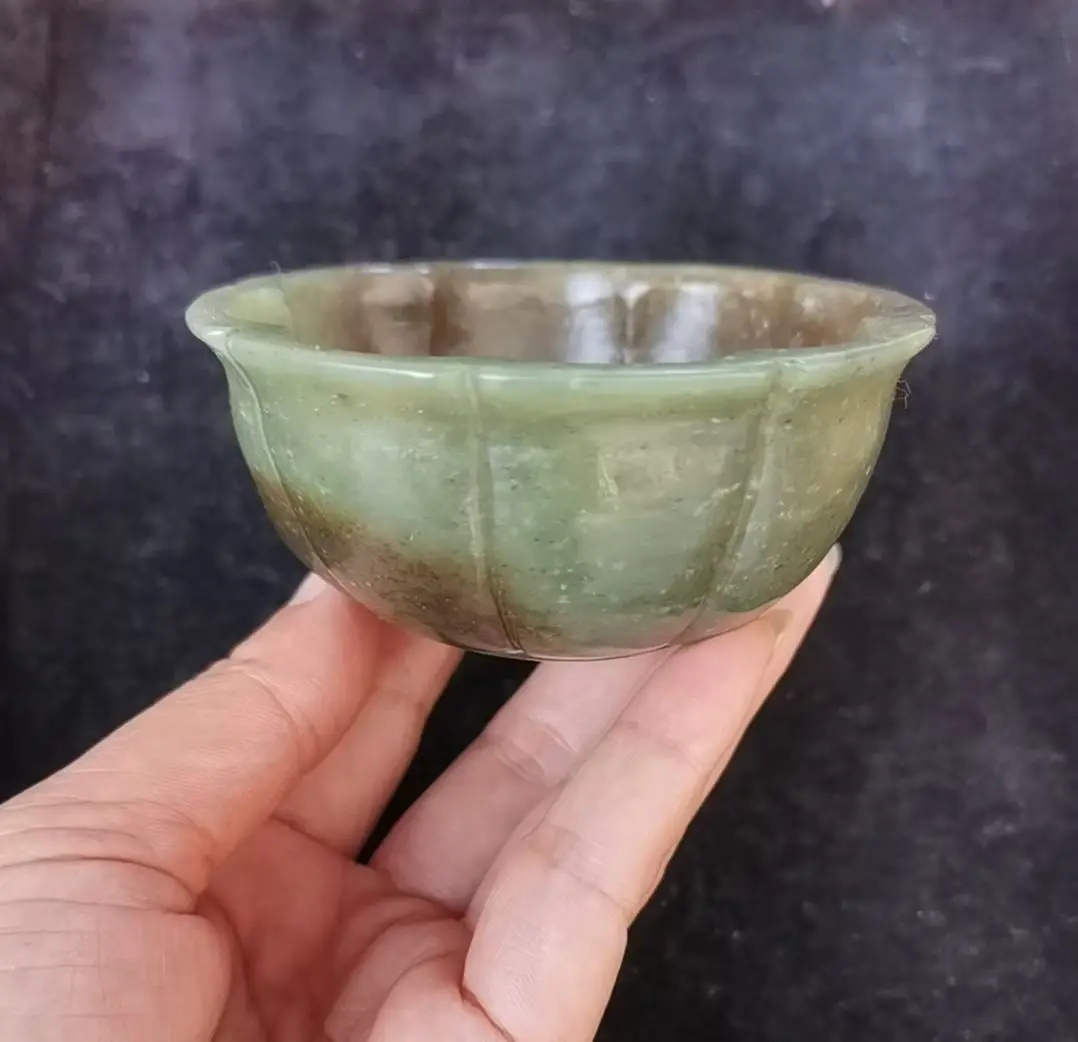 

AAA 1 шт. сокровище китайский винтажный Hetian старый нефрит разные виды горшка чаша сосуд для демонстрации тотем резьба амулет Тайстаун