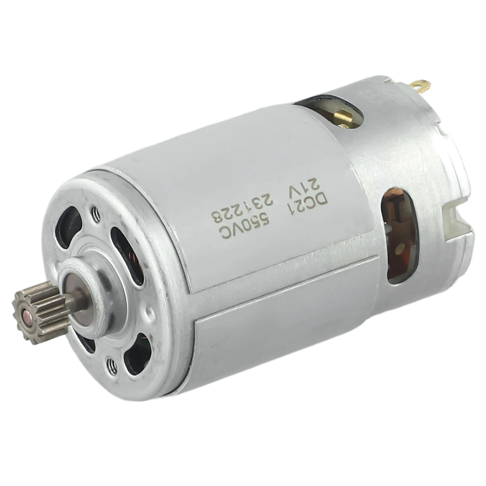 1 Stück RS550 21V DC-Motor, zweistufiger 12-Zahn-DC-Motor für Hochgeschwindigkeits-DC-Motor mit hohem Drehmoment, elektrische Bohrmaschine – Detail 8