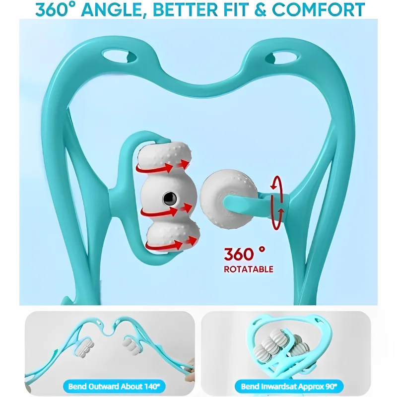 Cervical Vertebra Shoulder And Neck Massage Home Manual Massager Hand-Held Clamping Device Kneading Relaxation Artifact image 3